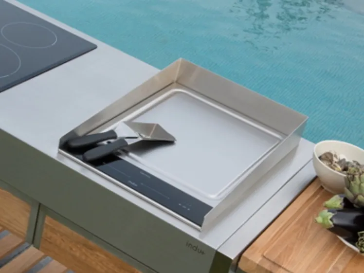 Schutz INDU+ �Spritzschutz f�r Kochplatte Teppanyaki 380�